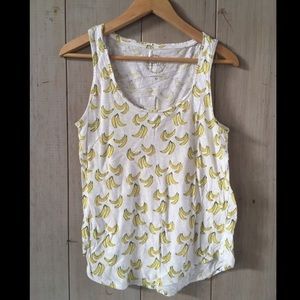 Lucky Brand Funky Banana 🍌 Tank Top Size Medium